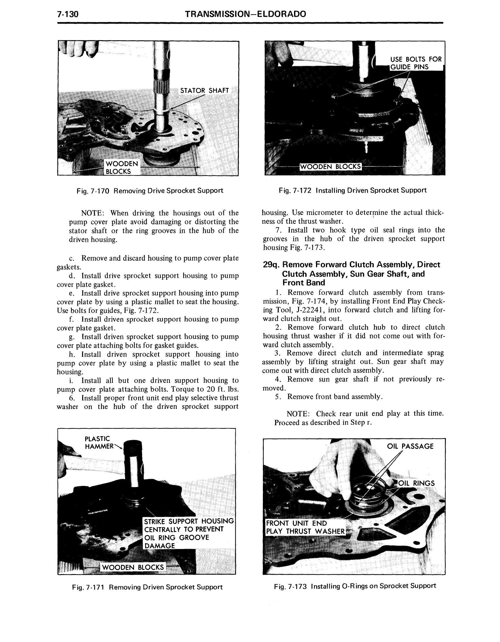 1971 Cadillac Shop Manual Transmission Page 130 of 156
